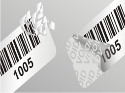 Etiquetas Void e selos de seguranca