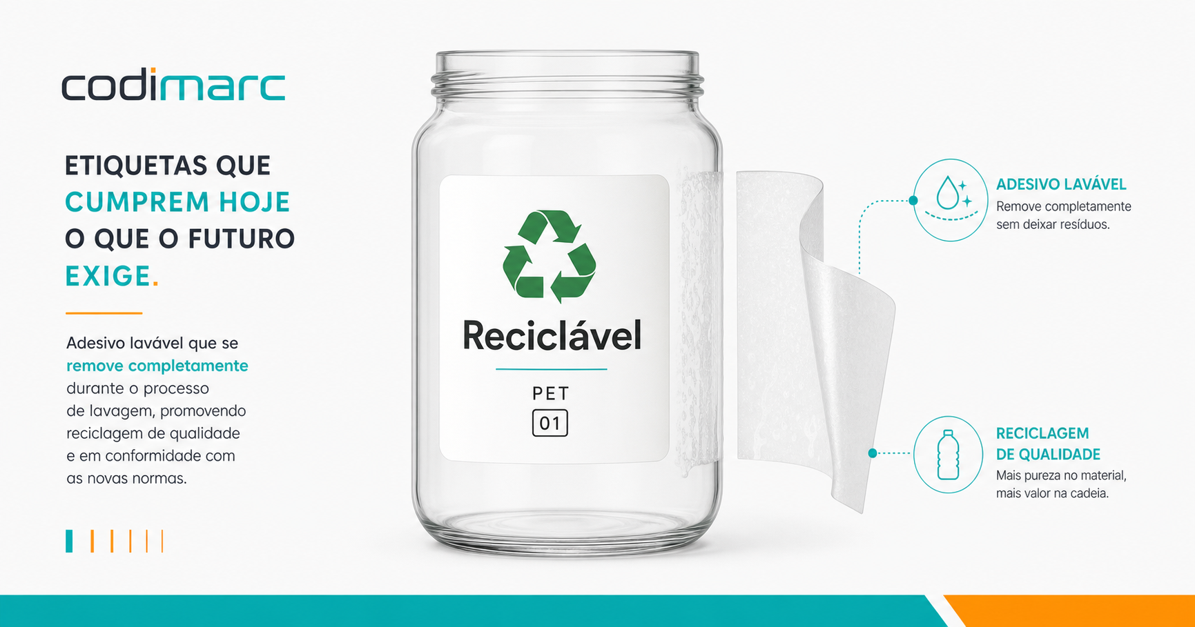 Elegant Transparent Bottle with Recyclable Label Design