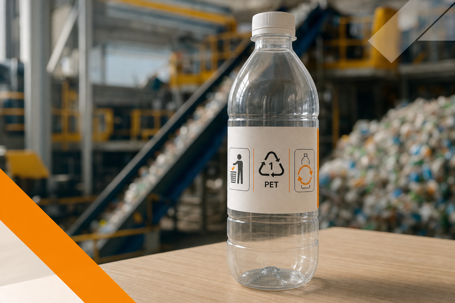 PET Bottle with Modern Label Design