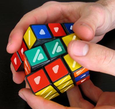 cubo de rubik cores daltonicos